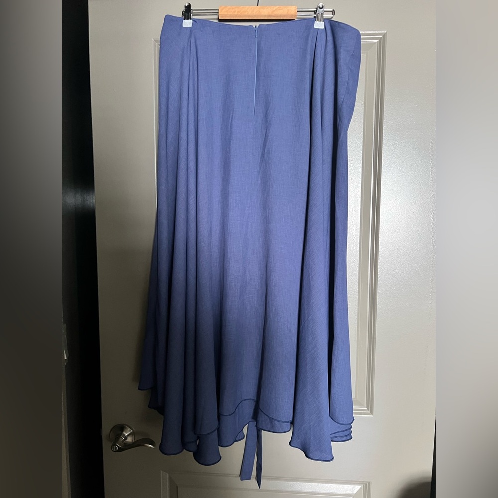 Purple draped skirt - Picture 6 of 6